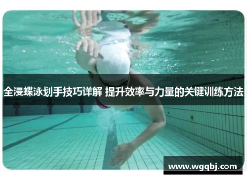 全浸蝶泳划手技巧详解 提升效率与力量的关键训练方法